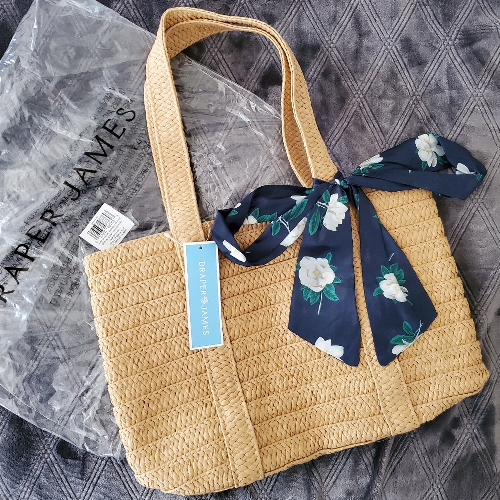 Draper James Everyday Straw Bag